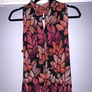 Large floral tank top